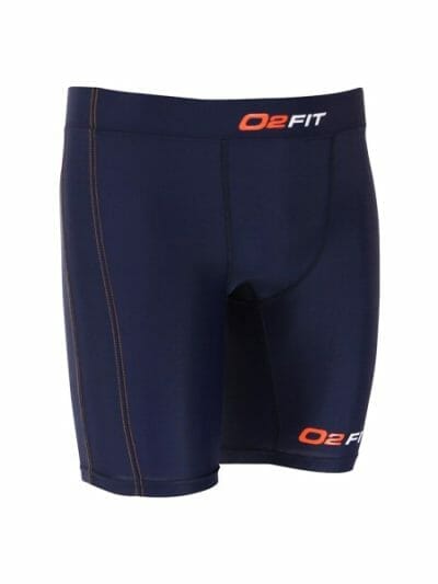 Fitness Mania - o2fit Mens Compression Shorts - Blue