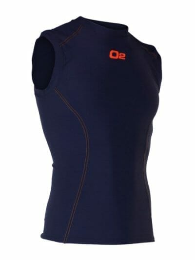 Fitness Mania - o2fit Mens Compression Singlet - Navy