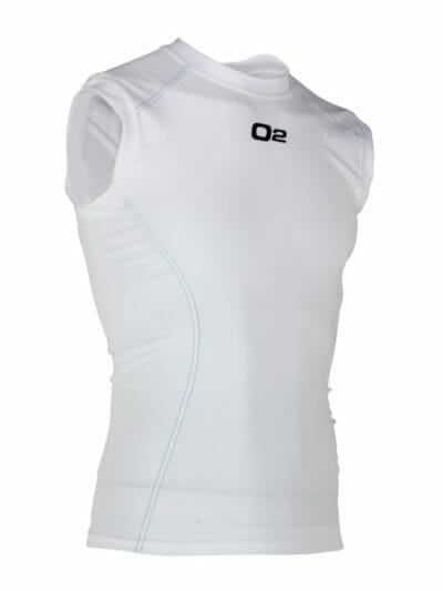 Fitness Mania - o2fit Mens Compression Singlet - White