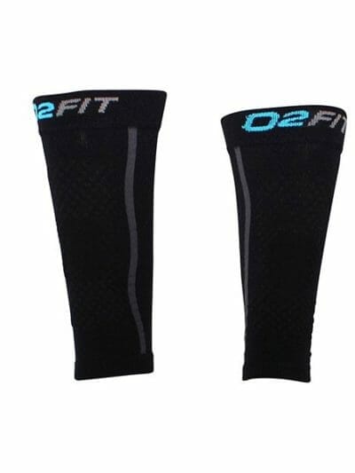 Fitness Mania - o2fit Unisex Compression Recovery Calf Sleeves - Black
