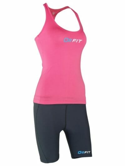 Fitness Mania - o2fit Womens Activewear Running Singlet - Pink
