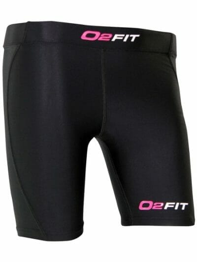 Fitness Mania - o2fit Womens Compression Shorts - Black