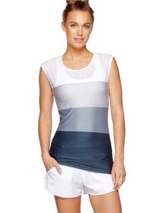 Fitness Mania - Carrie S/Slv Active Top Canyon Ombre L