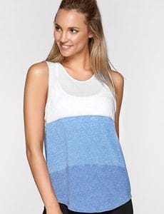 Fitness Mania - Castaway Tank Blue Multi XS