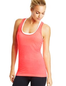 Fitness Mania - Charlie Seamless Tank Neon Melon Marl XS