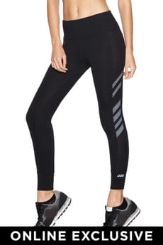 Fitness Mania - Core Power Ankle Biter Tight Black/Char Marl S