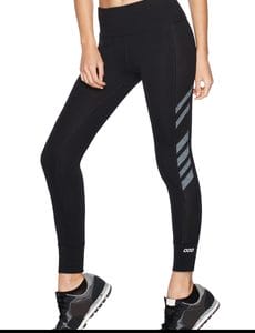 Fitness Mania - Core Power Ankle Biter Tight Black/Char Marl XS