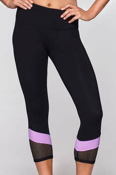 Fitness Mania - Desire 7/8 Core Tight Black/Soft Lilac XS