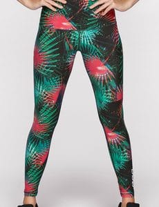 Fitness Mania - Electric Palm F/L Tight Tropical Print L