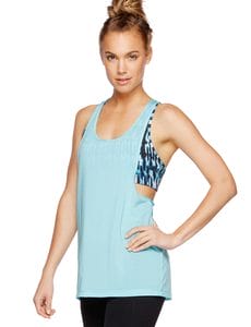 Fitness Mania - Glamour Excel Tank/Bra Combo Aquarium Marl/Multi L
