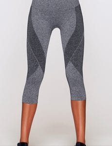 Fitness Mania - Izzy Seamless 3/4 Tight Char Marl/Black XS