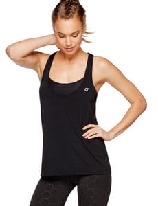 Fitness Mania - LJ Mesh Excel Tank/Bra Combo Black S