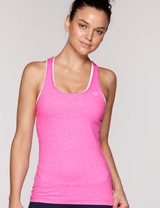 Fitness Mania - Lanie Excel Tank Neon Pink Marl L