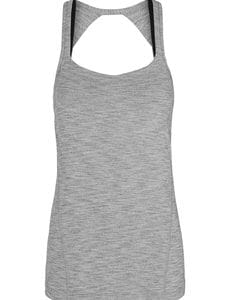 Fitness Mania - Liberty Excel Tank Mid Grey Marl Stripe XS