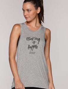 Fitness Mania - Making It Happen Tank Grey Marl L