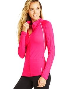 Fitness Mania - Max Mesh Zip Through Shocking Pink L