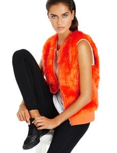 Fitness Mania - Melrose S/Less Jacket Fluro Orange L