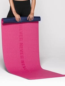 Fitness Mania - Never Give Up Exercise Mat Bright Pink/Ink One Sz