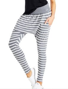 Fitness Mania - Renegade Harem Pant Char Marl/White M