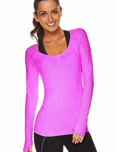 Fitness Mania - Sansa Excel L/Slv Top Viola XS