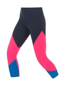 Fitness Mania - Sporty Splice 7/8 Tight Canyon/Funky Pink/Corn Flower L