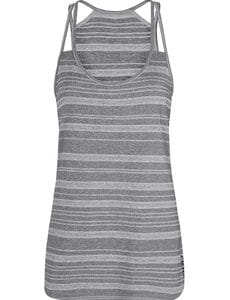 Fitness Mania - Sugar Excel Tank Grey Marl Stripe L