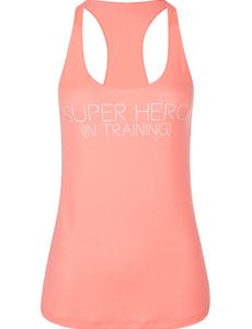 Fitness Mania - Super Hero Excel Tank Pale Neon Apricot XS