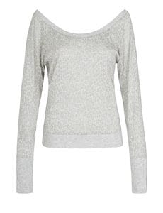 Fitness Mania - Twist It L/Slv Top Light Grey Marl L