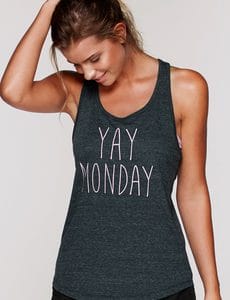 Fitness Mania - Yay Monday Tank Canyon Marl L