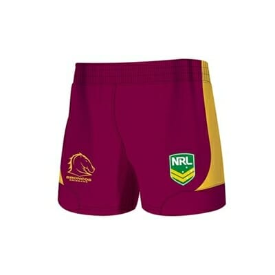 Fitness Mania - Brisbane Broncos Kids Home Supporter Shorts 2 Pack