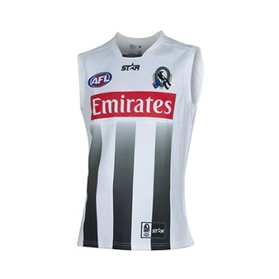 Fitness Mania - Collingwood Magpies Training Guernsey White 2016