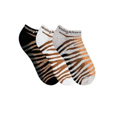 Fitness Mania - Running Bare Tiger Stripes Socks Triple Pack