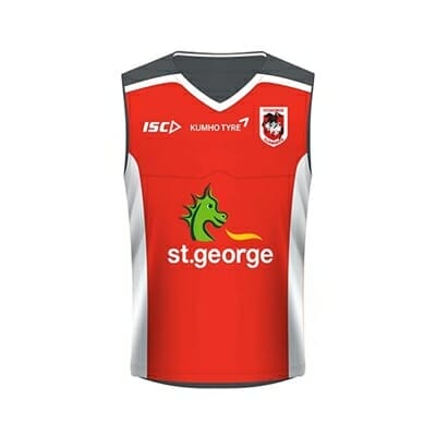 Fitness Mania - St George Dragons Training Singlet 2016