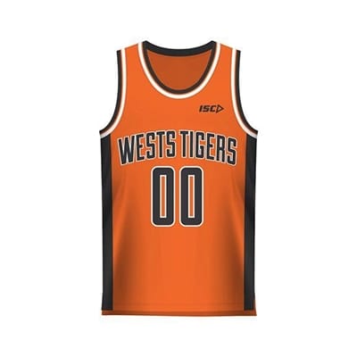 Fitness Mania - Wests Tigers Basketball Singlet 2016