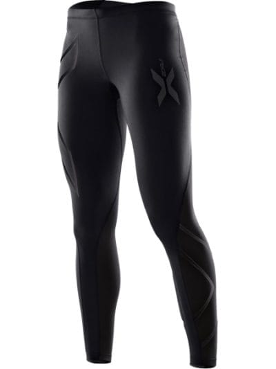 Fitness Mania - 2XU Womens ELITE Compression Long Tights - Black/Black Reflective