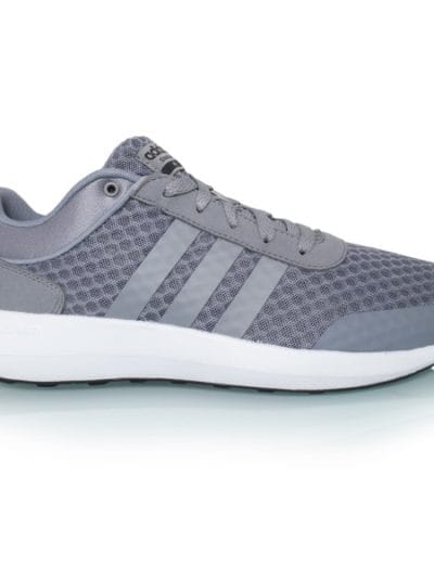 Fitness Mania - Adidas Cloudfoam Race - Mens Running Shoes - Grey/White/Black