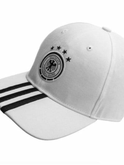 Fitness Mania - Adidas Germany 3 Stripes Kids Soccer Cap - White/Black