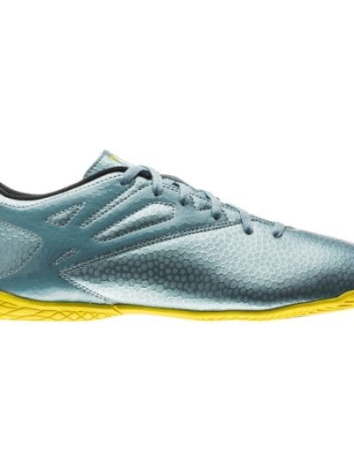 Fitness Mania - Adidas Messi 15.4 Mens Indoor Soccer Shoes - Matt Ice/Bright Yellow