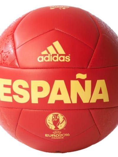 Fitness Mania - Adidas UEFA Euro 2016 Spain Soccer Ball - Scarlet Red/Bright Yellow