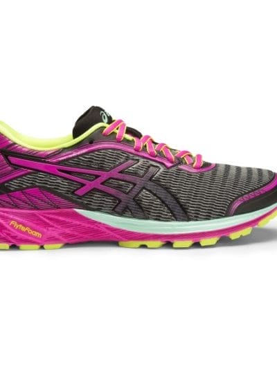 Fitness Mania - Asics Dynaflyte - Womens Running Shoes - Black/Pink Glow/Safety Yellow