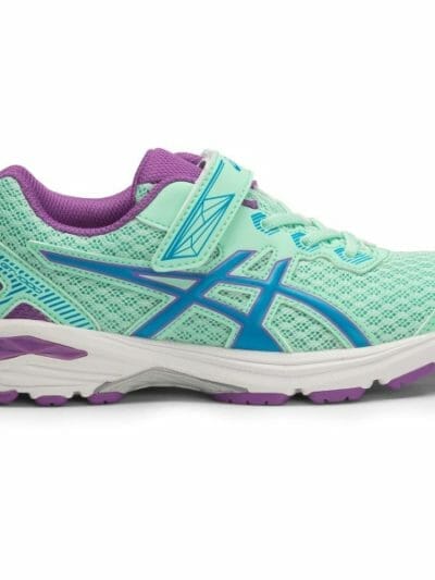 Fitness Mania - Asics GT-1000 5 PS - Kids Girls Running Shoes - Mint/Blue Jewel/Orchid