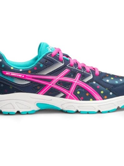 Fitness Mania - Asics Gel Contend 3 GS - Kids Girls Running Shoes - Indigo Blue/Pink Glow/Aquarium