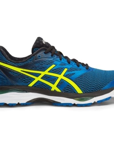 Fitness Mania - Asics Gel Cumulus 18 (2E) - Mens Running Shoes - Imperial/Safety Yellow/Black