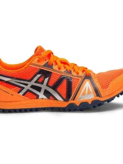 Fitness Mania - Asics Gel Firestorm 3 - Kids Boys Waffle Racing Shoes - Hot Orange/Silver/Dark Orange