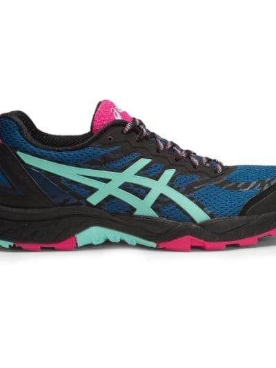 Fitness Mania - Asics Gel Fuji Trabuco 5 - Womens Trail Running Shoes - Poseidon/Aruba Blue/Sport Pink