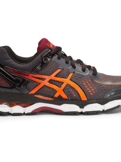 Fitness Mania - Asics Gel Kayano 22 GS - Kids Boys Running Shoes - Dark Grey/Hot Orange/Deep Ruby