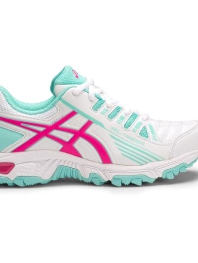 Fitness Mania - Asics Gel Trigger 11 GS - Kids Girls Cross Training Shoes - White/Sport Pink/Aruba Blue