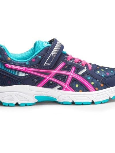 Fitness Mania - Asics Pre Contend 3 PS - Kids Girls Running Shoes - Indigo Blue/Pink Glow/Aquarium