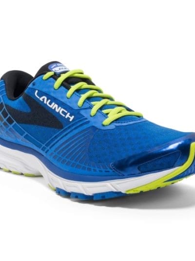 Fitness Mania - Brooks Launch 3 - Mens Running Shoes - Brooks Blue/Lime Punch/Black