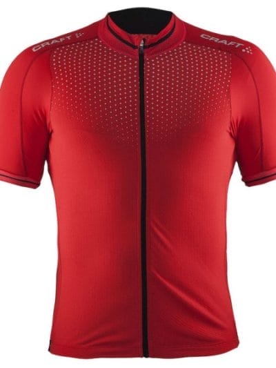 Fitness Mania - Craft Glow Mens Cycling Jersey - Bright Red/Black